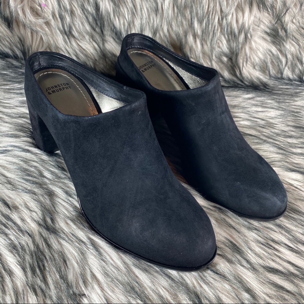 faith Mule Black Suede Round Toe 8 - Picture 6 of 8